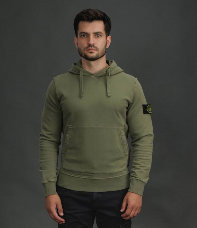 Чоловіче худі STONE ISLAND 156100062-S0051 V005G, колір зелений | Ціна 18499 грн, фото 2