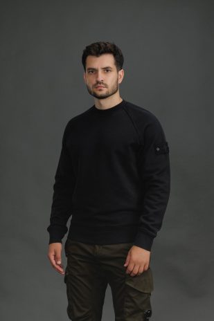 Чоловічий світшот STONE ISLAND 156100028-S0F42 V0029, колір чорний