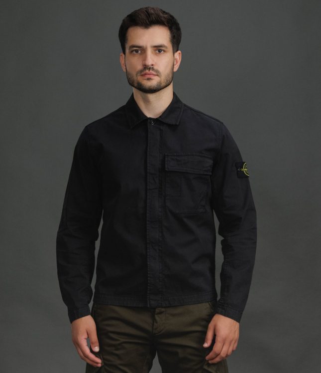 Чоловічий оверширт STONE ISLAND 151200013-S0A10 V0029, колір чорний | Ціна 27499 грн, фото 2