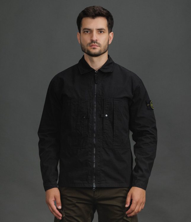 Чоловічий оверширт STONE ISLAND 151200005-S0298 V0029, колір чорний | Ціна 27499 грн, фото 2
