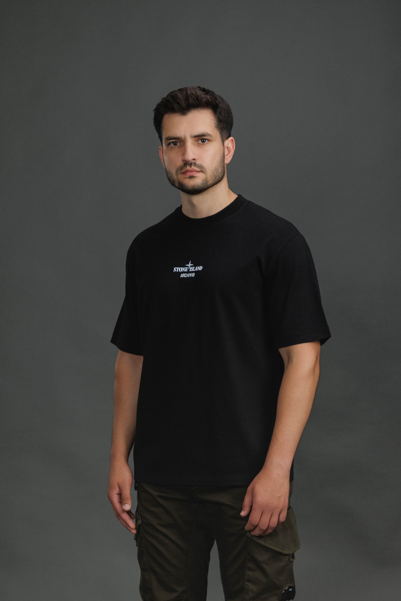 Чоловіча футболка STONE ISLAND ARCHIVIO 152100023-S0091 V0029, колір чорний