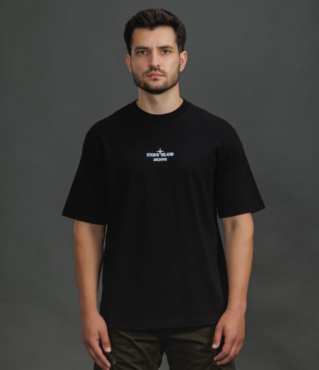Чоловіча футболка STONE ISLAND ARCHIVIO 152100023-S0091 V0029, колір чорний | Ціна 11499 грн, фото 2