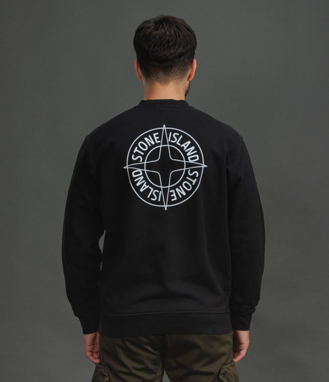 Чоловічий світшот STONE ISLAND 156100001-S0283 V0029, колір чорний | Ціна 17999 грн, фото 6