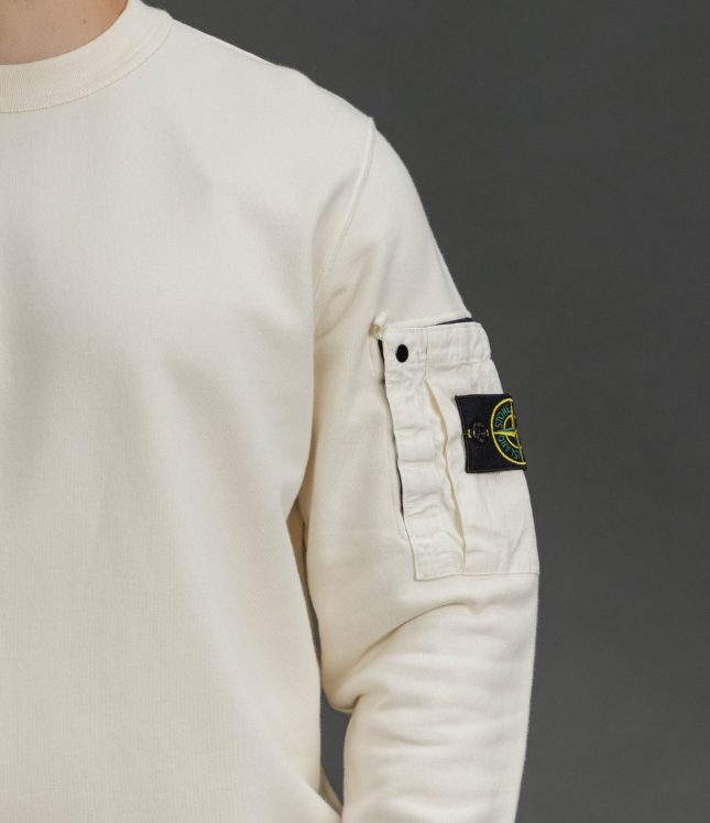 Чоловічий світшот STONE ISLAND 156100019-S0410 V0093, колір бежевий | Ціна 19999 грн, фото 4