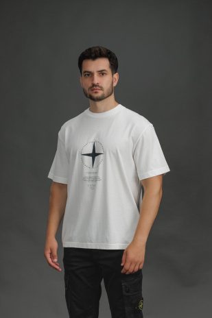 Чоловіча футболка STONE ISLAND 152100001-S0363 V0001, колір білий