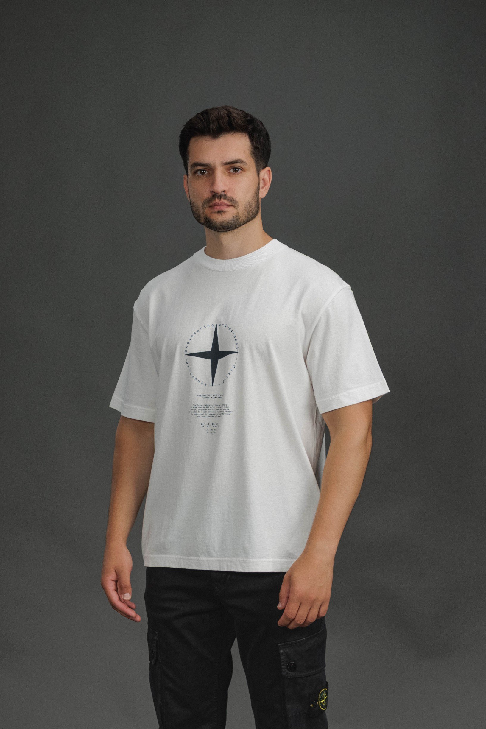 Чоловіча футболка STONE ISLAND 152100001-S0363 V0001, колір білий