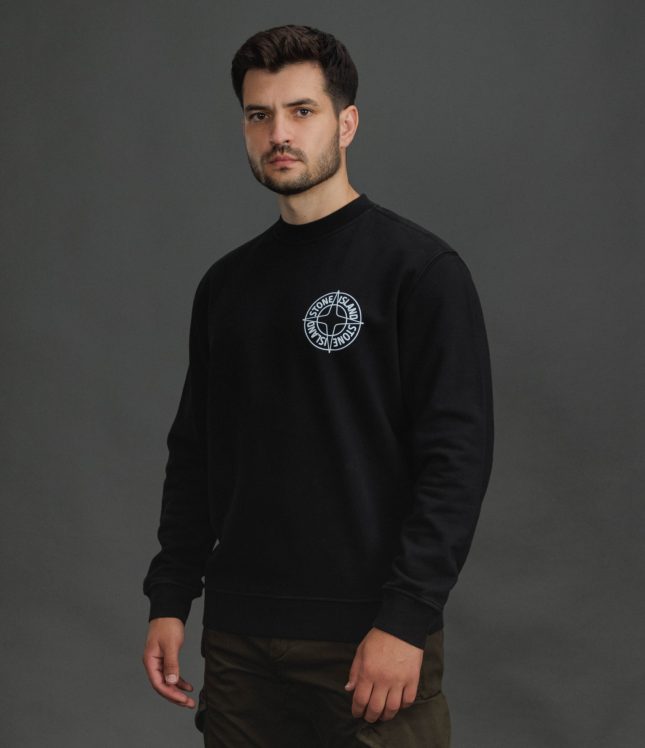 Чоловічий світшот STONE ISLAND 156100001-S0283 V0029, колір чорний | Ціна 17999 грн, фото 1