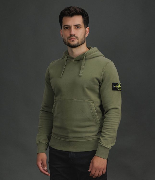 Чоловіче худі STONE ISLAND 156100062-S0051 V005G, колір зелений | Ціна 18499 грн, фото 1