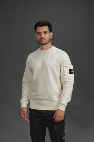 Чоловічий світшот STONE ISLAND 156100019-S0410 V0093, колір бежевий