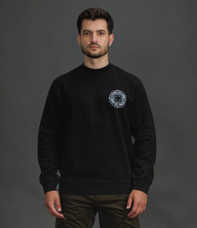 Чоловічий світшот STONE ISLAND 156100001-S0283 V0029, колір чорний | Ціна 17999 грн, фото 2