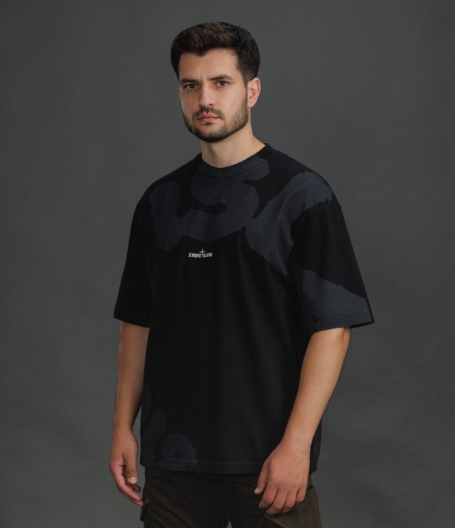Чоловіча футболка STONE ISLAND 152100002-S0365 V0029, колір чорний | Ціна 14499 грн, фото 1