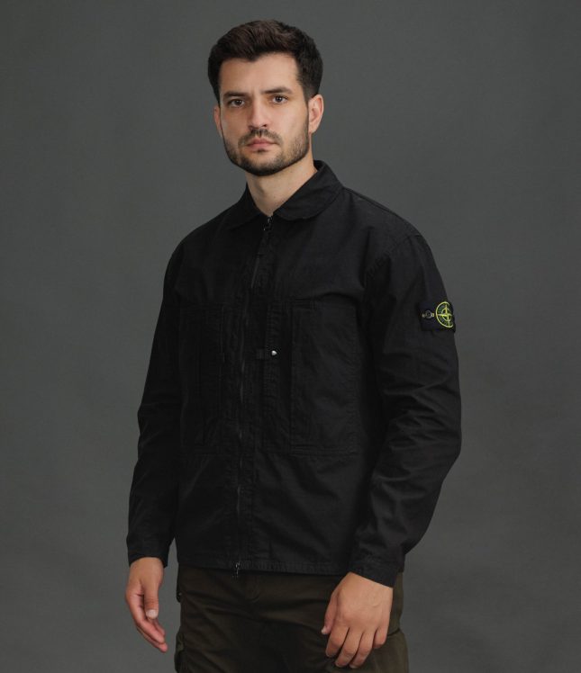 Чоловічий оверширт STONE ISLAND 151200005-S0298 V0029, колір чорний | Ціна 27499 грн, фото 1