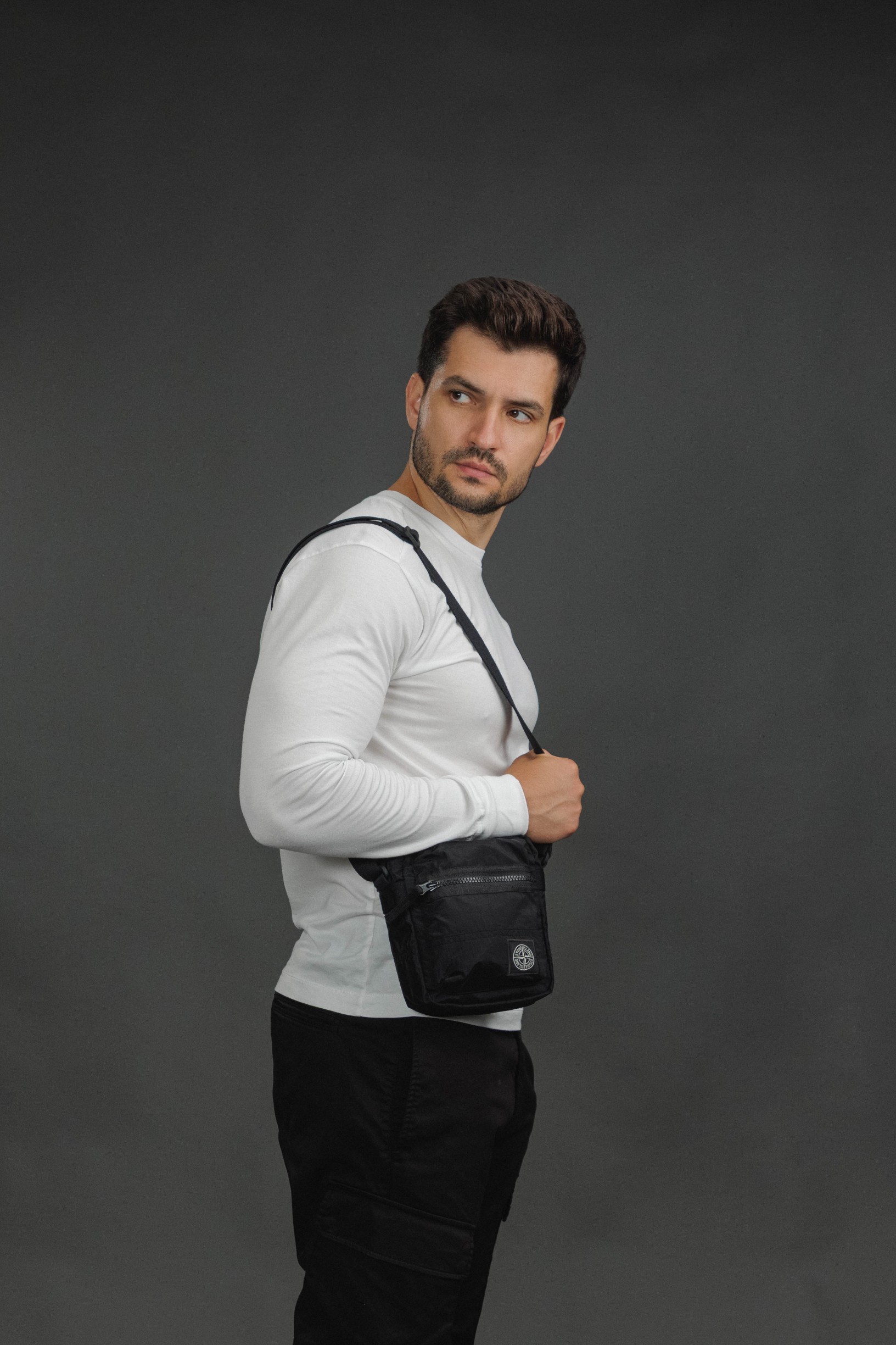 Чоловіча сумка STONE ISLAND L2S159200015-S0251 V0029, колір чорний