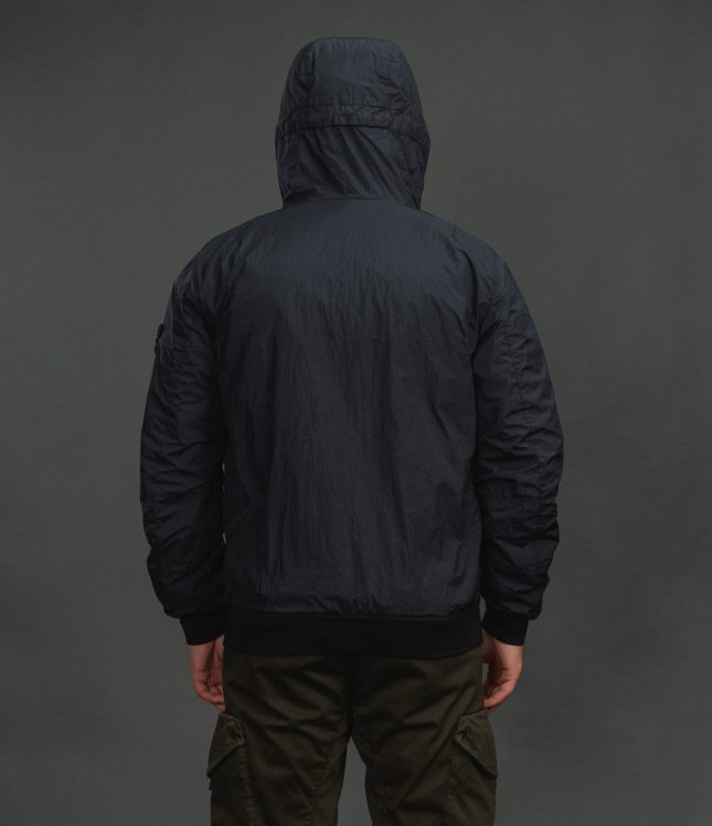 Чоловіча куртка STONE ISLAND GARMENT DYED CRINKLE REPS NY 154100110-S0A23 V0020, колір синій | Ціна 47999 грн, фото 7