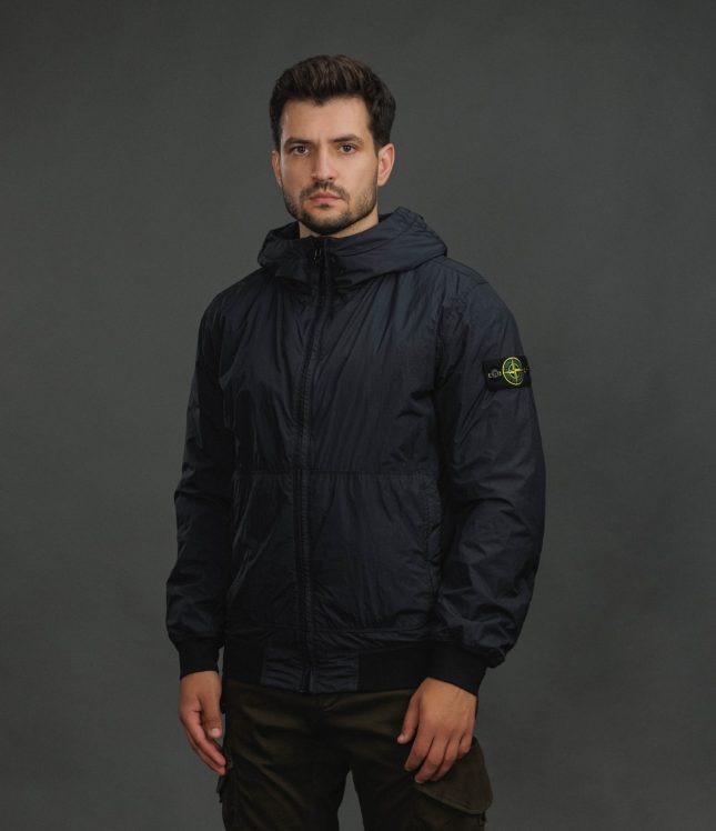 Чоловіча куртка STONE ISLAND GARMENT DYED CRINKLE REPS NY 154100110-S0A23 V0020, колір синій | Ціна 47999 грн, фото 1