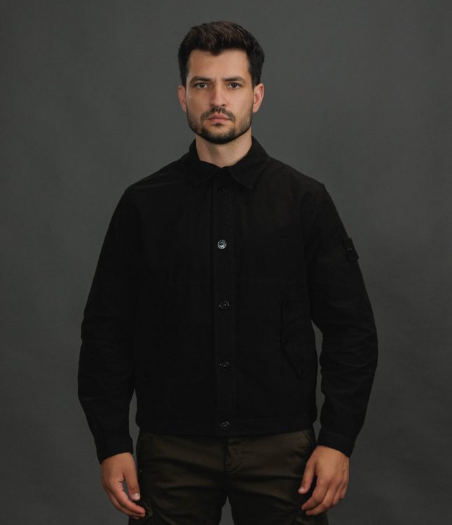 Чоловіча куртка STONE ISLAND DAVID LIGHT-TC S.I. GHOST 154100036-S0F33 V0029, колір чорний | Ціна 53499 грн, фото 3