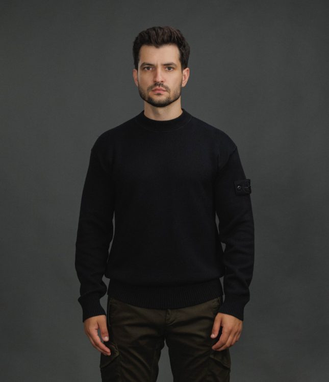 Чоловічий светр STONE ISLAND 155100063-S00FA V0029, колір чорний | Ціна 31999 грн, фото 2