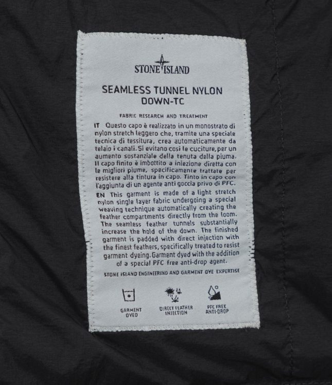 Чоловіча куртка STONE ISLAND SEAMLESS TUNNEL NYLON DOWN-TC 154100107-S0183 V0029, колір чорний | Ціна 47999 грн, фото 8
