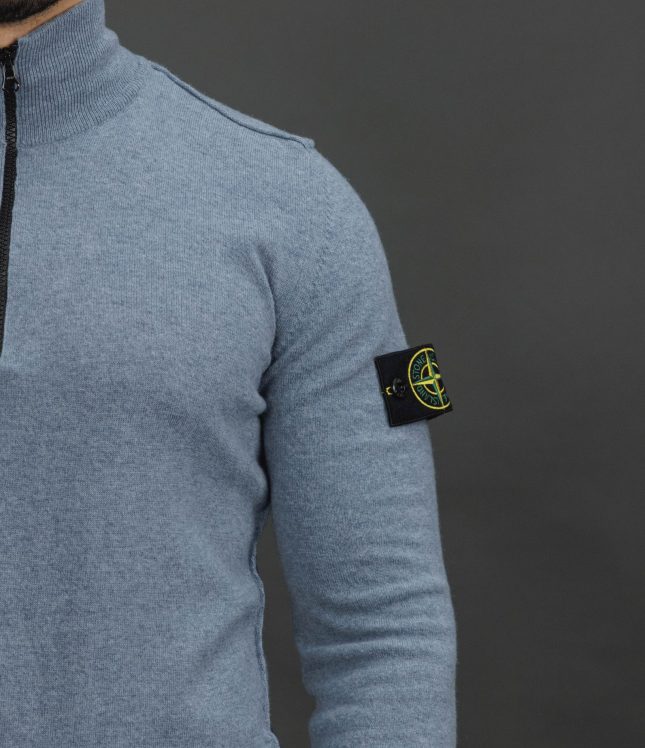 Чоловічий светр STONE ISLAND 155100012-S00B4 V0024, колір блакитний | Ціна 22999 грн, фото 4