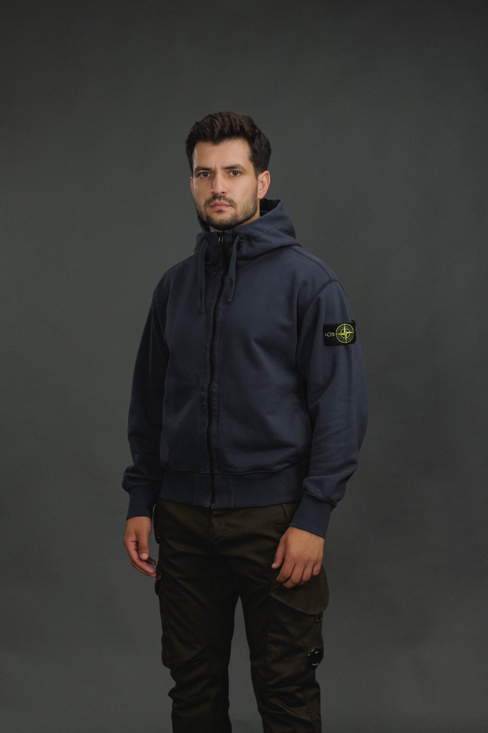 Чоловіче худі STONE ISLAND 156100009-S0051 V002A, колір синій