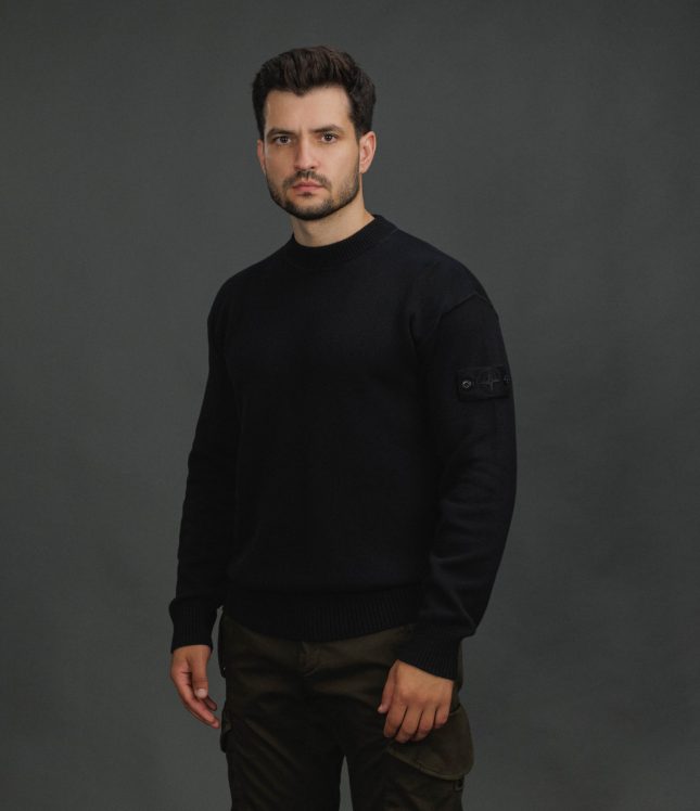 Чоловічий светр STONE ISLAND 155100063-S00FA V0029, колір чорний | Ціна 31999 грн, фото 1