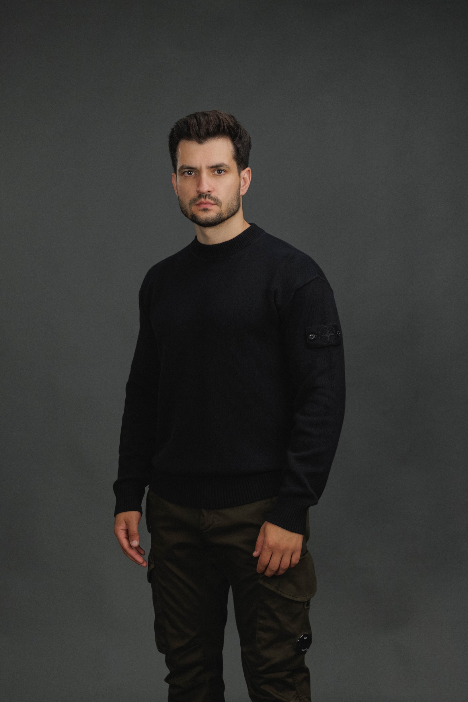 Чоловічий светр STONE ISLAND 155100063-S00FA V0029, колір чорний