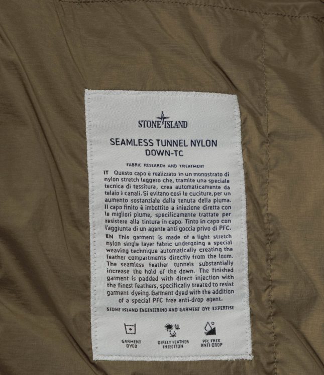 Чоловіча куртка STONE ISLAND SEAMLESS TUNNEL NYLON DOWN-TC 154100107-S0183 V005G, колір зелений | Ціна 47999 грн, фото 8