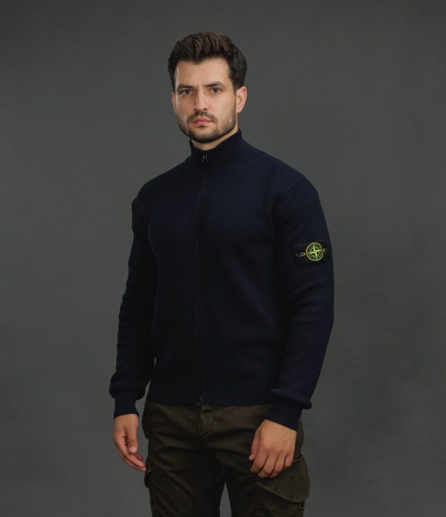 Чоловічий светр STONE ISLAND 155100126-S00D8 V0020, колір синій | Ціна 25999 грн, фото 1