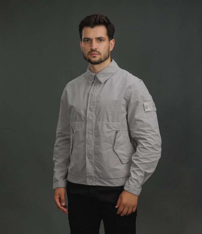 Чоловіча куртка STONE ISLAND DAVID LIGHT-TC S.I. GHOST 154100036-S0F33 V0064, колір сірий | Ціна 53499 грн, фото 1