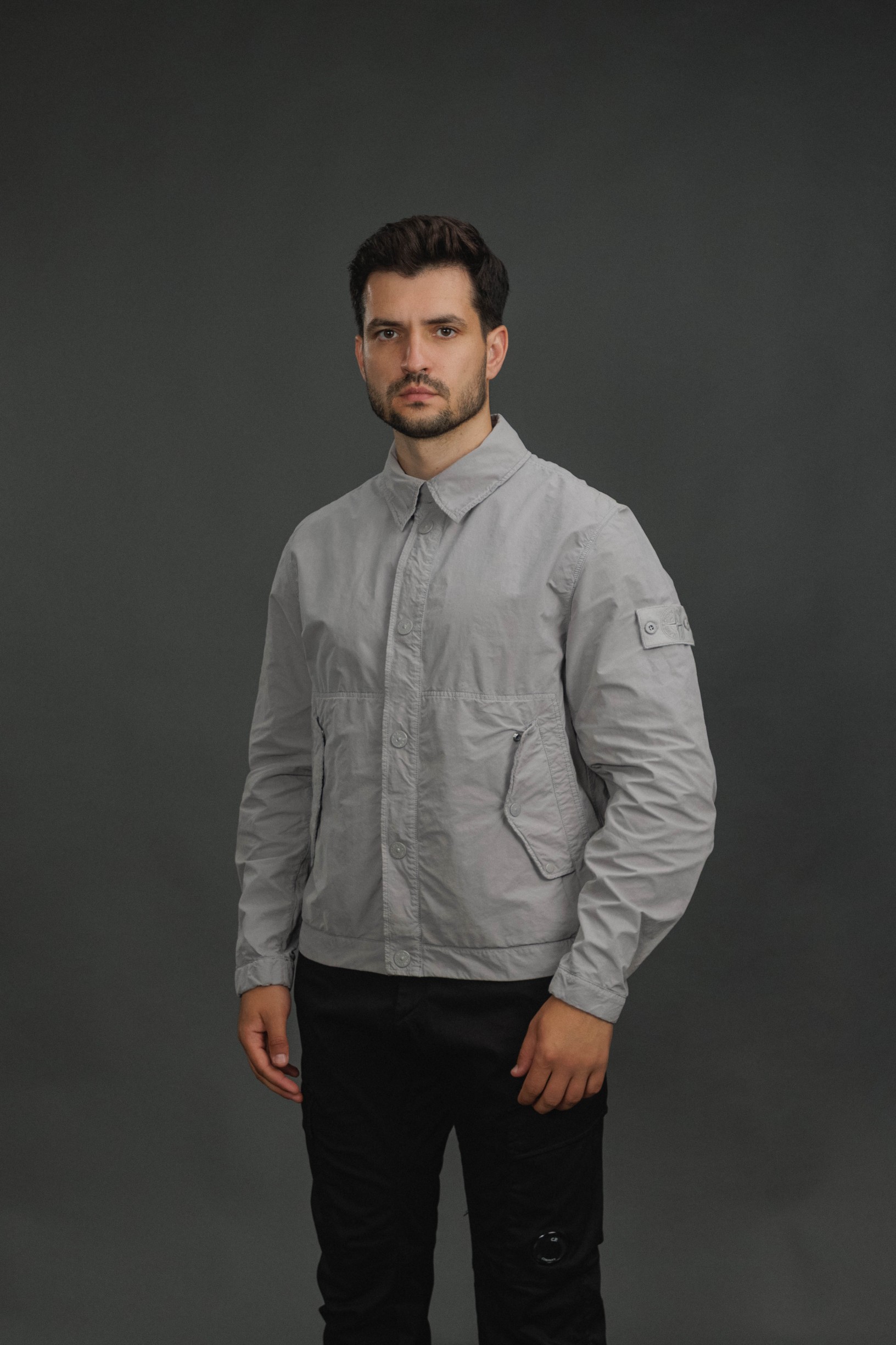 Чоловіча куртка STONE ISLAND DAVID LIGHT-TC S.I. GHOST 154100036-S0F33 V0064, колір сірий