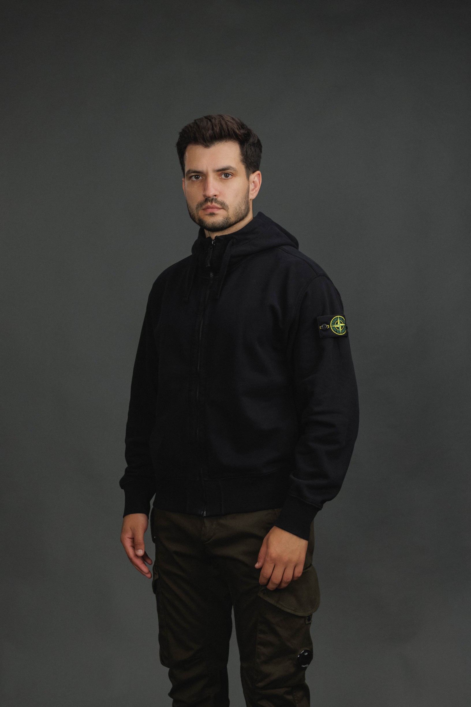 Чоловіче худі STONE ISLAND 156100009-S0051 V0029, колір чорний