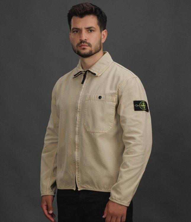 Чоловічий оверширт STONE ISLAND 151200014-S0184 V019A, колір бежевий | Ціна 26499 грн, фото 1