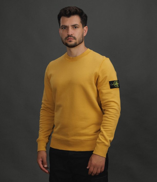 Чоловічий світшот STONE ISLAND 156100060-S0051 V0034, колір жовтий | Ціна 15499 грн, фото 1