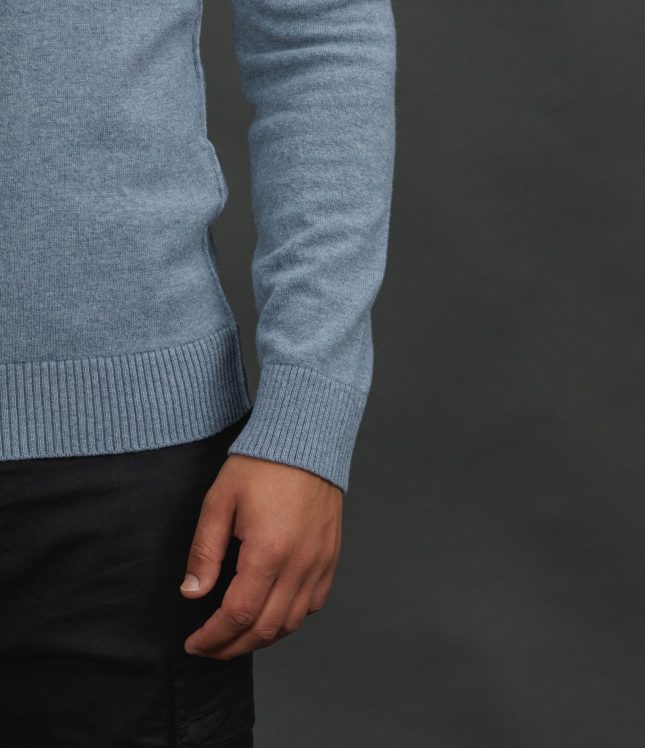 Чоловічий светр STONE ISLAND 155100012-S00B4 V0024, колір блакитний | Ціна 22999 грн, фото 5