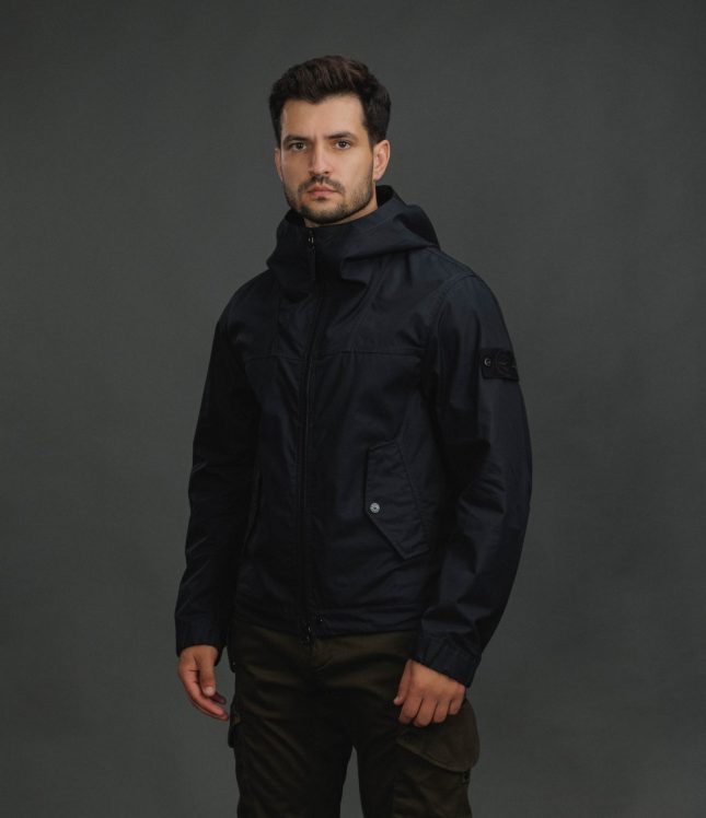 Чоловіча куртка STONE ISLAND ALL-WEATHER COTTON CANVAS S.I. GHOST 154100037-S0F01 V0029, колір чорний | Ціна 62999 грн, фото 1