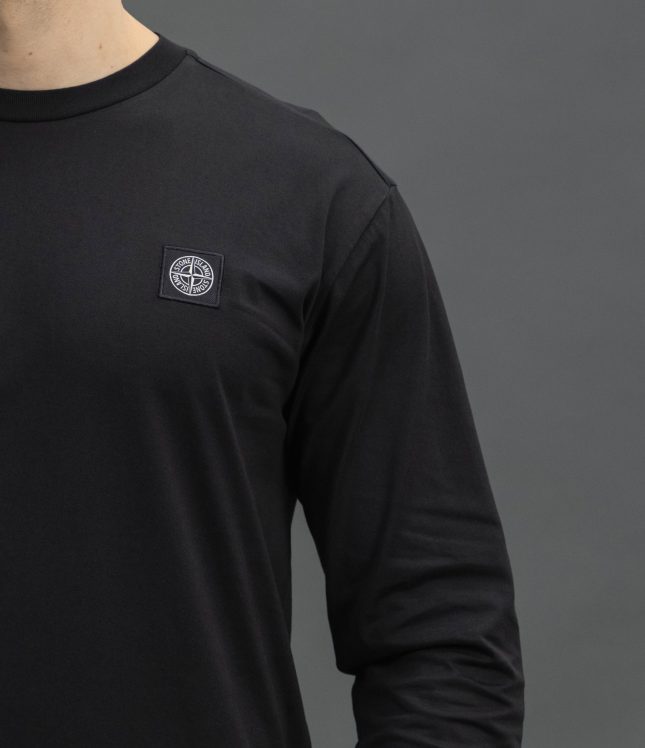 Чоловічий лонгслів STONE ISLAND 152100031-S0013 V0029, колір чорний | Ціна 10499 грн, фото 4