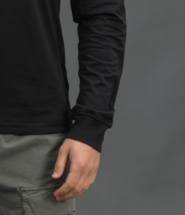 Чоловічий лонгслів STONE ISLAND 152100031-S0013 V0029, колір чорний | Ціна 10499 грн, фото 5