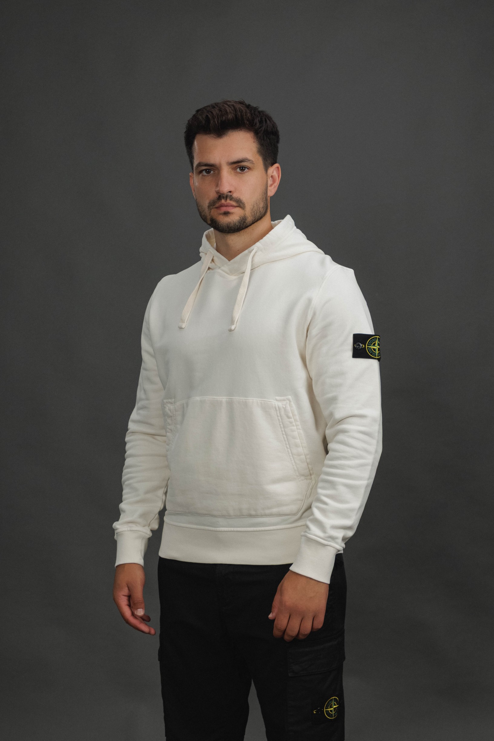 Чоловіче худі STONE ISLAND 156100062-S0051 V0093, колір бежевий
