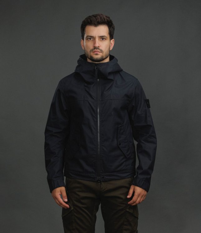 Чоловіча куртка STONE ISLAND ALL-WEATHER COTTON CANVAS S.I. GHOST 154100037-S0F01 V0029, колір чорний | Ціна 62999 грн, фото 2