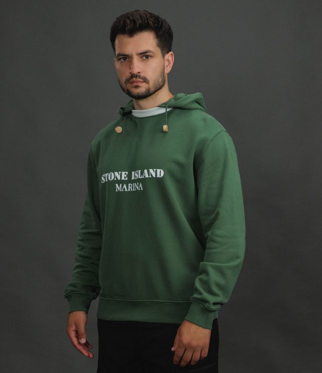 Чоловіче худі STONE ISLAND 156100054-S0X31 V005l, колір зелений | Ціна 23999 грн, фото 1
