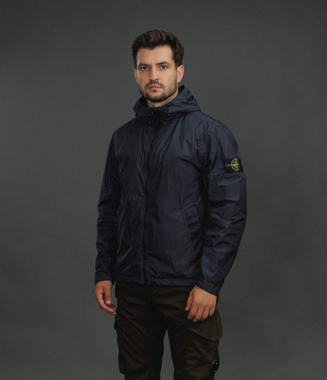 Чоловіча куртка STONE ISLAND GARMENT DYED CRINKLE REPS NY 154100001-S0A23 V0020, колір синій | Ціна 35999 грн, фото 1