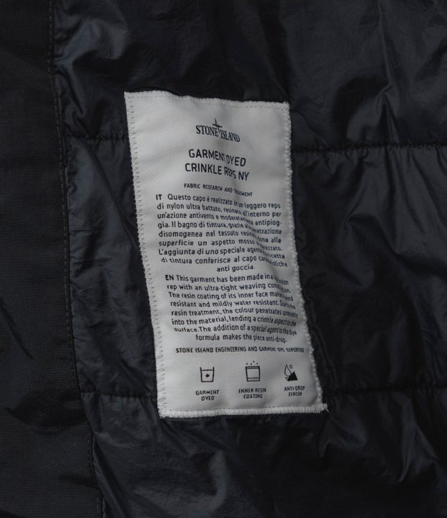 Чоловіча куртка STONE ISLAND GARMENT DYED CRINKLE REPS NY 154100110-S0A23 V0020, колір синій | Ціна 47999 грн, фото 8