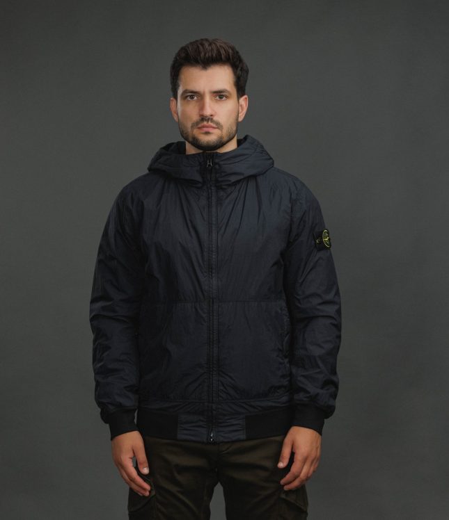 Чоловіча куртка STONE ISLAND GARMENT DYED CRINKLE REPS NY 154100110-S0A23 V0020, колір синій | Ціна 47999 грн, фото 2