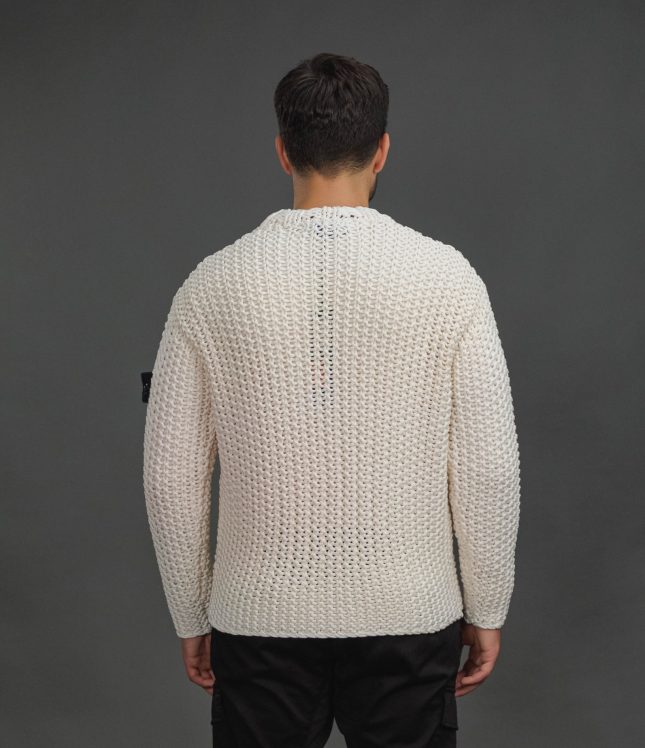Чоловічий светр STONE ISLAND 155100057-S00W1 V0016, колір бежевий | Ціна 105499 грн, фото 9