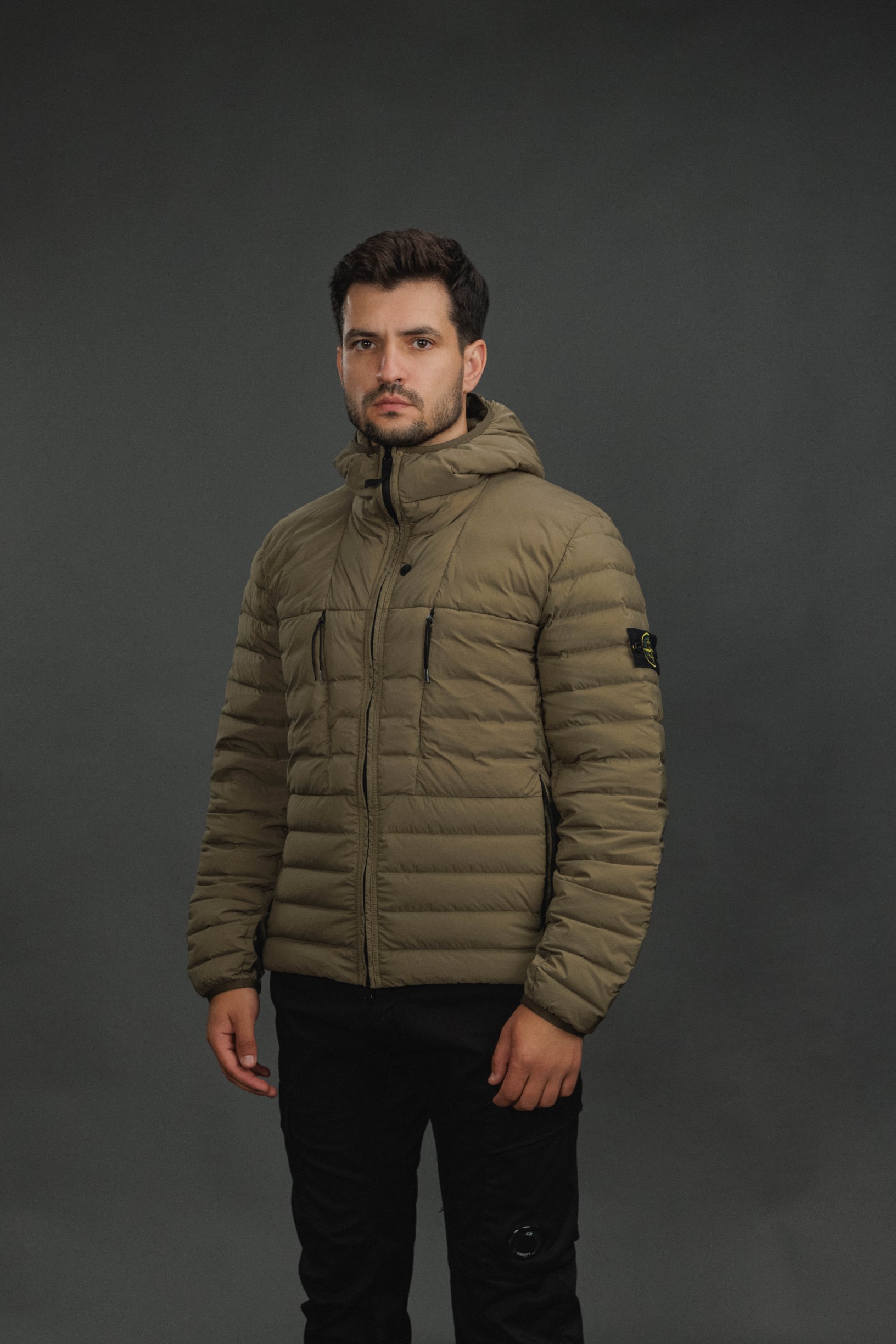 Чоловіча куртка STONE ISLAND SEAMLESS TUNNEL NYLON DOWN-TC 154100107-S0183 V005G, колір зелений
