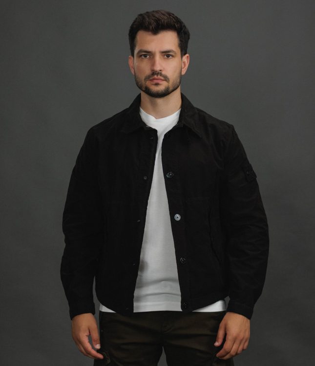 Чоловіча куртка STONE ISLAND DAVID LIGHT-TC S.I. GHOST 154100036-S0F33 V0029, колір чорний | Ціна 53499 грн, фото 2