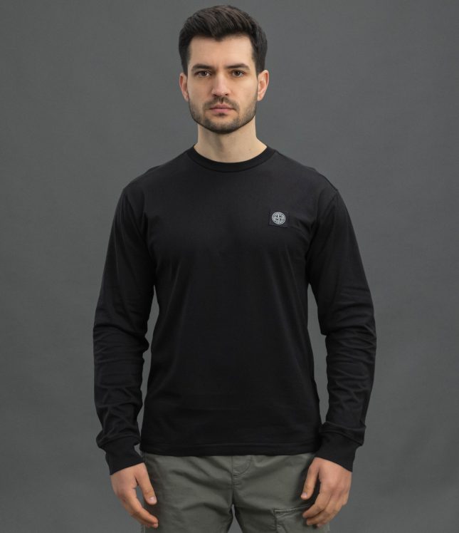 Чоловічий лонгслів STONE ISLAND 152100031-S0013 V0029, колір чорний | Ціна 10499 грн, фото 2