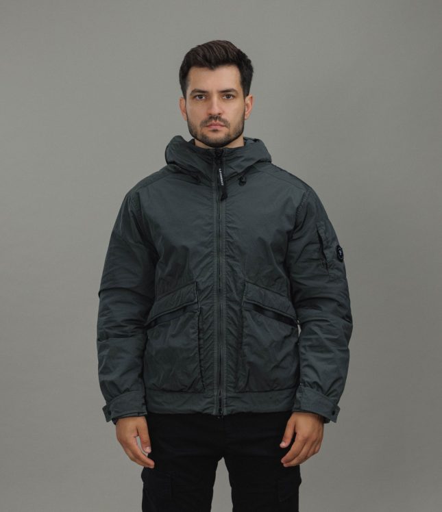 Чоловіча куртка C.P. COMPANY HEAVY CHROME GOGGLE JACKET CMOW034A 110535G COL:985, колір сірий | Ціна 36999 грн, фото 2