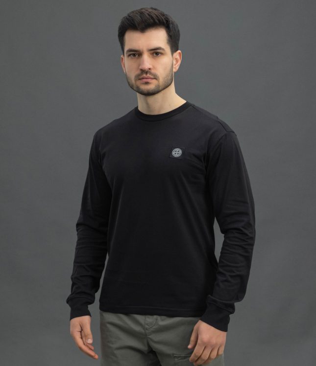 Чоловічий лонгслів STONE ISLAND 152100031-S0013 V0029, колір чорний | Ціна 10499 грн, фото 1