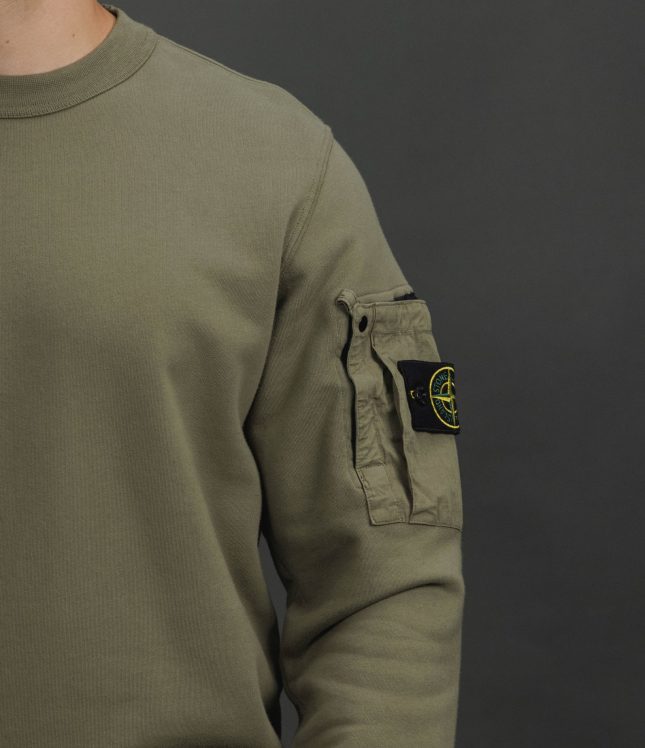 Чоловічий світшот STONE ISLAND 156100019-S0410 V005G, колір зелений | Ціна 19999 грн, фото 4